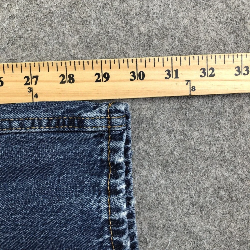 Levis 565 Jeans Mens 40x30 Blue Medium Wash Relaxed Straight Denim Pants Casual